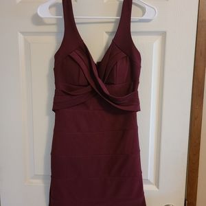 Size Medium Burgundy mini dress